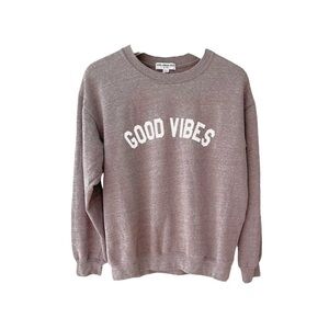 SUB URBAN RIOT EUC good vibes sweatshirt in Dark Oatmeal Size M